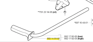Uchwyt wykaszarki 265 RX Husqvarna
