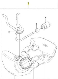 Zbiornik wykaszarki 253RJ Husqvarna