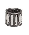 Gaźnik obrotowy dmuchawy 150BF Husqvarna, cylindryczny element, z metalowymi wkładkami, w odcieniu ciemnoszarym. Ujęcie frontalne, pokazujące szczegóły konstrukcji i szczeliny. Produkt nowy, w otoczeniu neutralnym, bez dodatkowych akcesoriów.