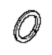 Podkładka dmuchawy Husqvarna 150BT w kształcie okręgu, wykonana z metalu. Na zdjęciu widoczny jest detal ze zmarszczoną teksturą, prezentowany na jednolitym tle. Produkt leży poziomo.