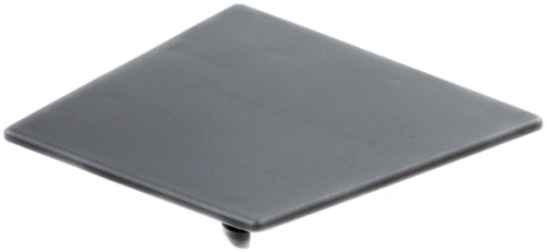 Osłona dmuchawy 356BTx Husqvarna w kolorze szarym, wykonana z trwałego materiału. Kwadratowy kształt z zaokrąglonymi narożnikami, gładka powierzchnia. Widok frontalny, leżąca na płaskiej powierzchni, bez dodatkowych akcesoriów.