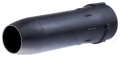 Rura dmuchawy 570BFS Husqvarna w kolorze czarnym, o gładkiej powierzchni i cylindrycznym kształcie. Ujęcie z boku, ukazujące końcówkę rury. Widoczne wyraźne mocowania do urządzenia. Produkt leży na jednolitym tle.