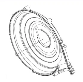 Obudowa wentylatora dmuchawy 356BTx Husqvarna