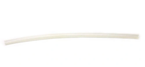 Przezroczysty przewód paliwowy dmuchawy 356BTx Husqvarna, gładki, cylindryczny, leży na jednolitym tle. Widać długość i elastyczność, brak widocznych detali mocowania i oznaczeń.