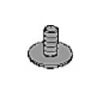 Śruba dmuchawy 360BT Husqvarna, metaliczna, z okrągłą główką i gwintowanym trzpieniem. Produkt ukazany z góry, w pozycji leżącej, na jednolitym tle. Wysoka funkcjonalność montażowa, idealna do zastosowań w urządzeniach ogrodniczych.