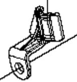 Zacisk dmuchawy 525BX Husqvarna w pozycji stojącej, zbliżenie na detal konstrukcji. Wykonany z materiału metalowego, z widocznymi elementami mocującymi oraz logo producenta. Prosta forma, bez wzorów, w kolorze srebrnym.