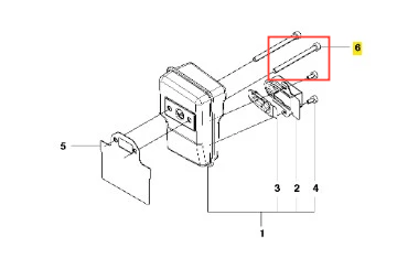 Śruba dmuchawy 130BT Husqvarna, widoczna w zbliżeniu, w metalicznym wykończeniu. Produkt leży na neutralnym tle, z wyraźnym numerem oznaczającym część. Widać gwint oraz końcówkę, co sugeruje zastosowanie w komponentach urządzenia.