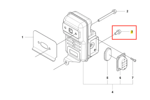 Śruba dmuchawy 150BF Husqvarna w kolorze metalicznym, o cylindrycznym kształcie, widoczna z boku. Ujęcie pokazuje produkt zamontowany w urządzeniu, na jasnym tle. Widoczna tekstura gwintu oraz główki śruby, brak dodatkowych oznaczeń lub napisów.
