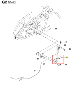 Arkusz ridera R 111B Husqvarna