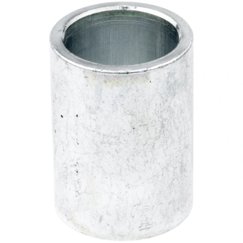 Tuleja odległościowa ridera R115B Husqvarna, cylindryczny kształt, metaliczny, srebrny kolor, widok z boku, gładka powierzchnia. Wewnętrzna średnica umożliwia montaż. Brak dodatkowych elementów lub napisów.