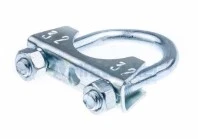 Zacik złożenie ridera R115B Husqvarna, metalowy uchwyt w kolorze stalowym, z widocznymi napisami 32. Ujęcie frontalne, produkt leżący na białym tle. Widoczne dwa śruby mocujące po bokach, struktura gładka, bez dodatkowych zdobień.