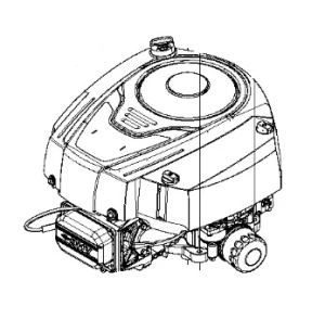 Silnik ridera R115B Husqvarna