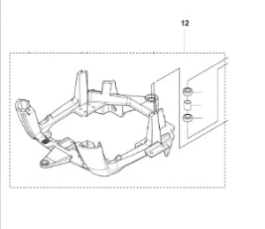Rama złożenie ridera R 112C Husqvarna