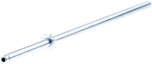Drążek kierowniczy R213C Husqvarna w kolorze metalicznym, prosty, o długości około 30 cm. Widoczne mocowanie na końcu, produkt umieszczony na jednolitym tle. Bez dodatkowych elementów czy napisów.