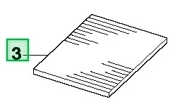Mata akumulatorowa R213C Husqvarna, prostokątna, wykonana z materiału o gładkiej teksturze. Ułożona poziomo, z widocznymi rowkami, w kolorze szarym. Produkt przedstawiony na jasnym tle, bez dodatkowych elementów.