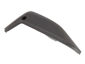 Osłona kontrolna ridera R213C Husqvarna w kolorze ciemnoszarym. Element ma opływowy kształt, wykonany z tworzywa sztucznego, widoczne otwory mocujące. Produkt leży na jednolitym tle, bez dodatkowych akcesoriów.