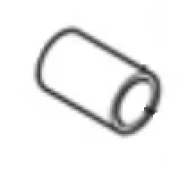 Tuleja ridera R200iX Husqvarna w kształcie prostokątnej rurki, metalowa, o gładkiej powierzchni. Produkt leży na białym tle, ukazując prostą formę oraz otwory na obu końcach, co sugeruje funkcję montażową. Brak widocznych napisów lub logo.