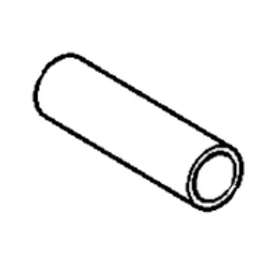 Tuleja ridera R216AWD Husqvarna, cylindryczna, jednolita, z metaliczną fakturą. Ukazana z boku, leżąca, o gładkiej powierzchni. Przeznaczona do montażu w sprzęcie ogrodowym. Widoczny wewnętrzny otwór o okrągłym kształcie.