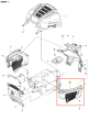 Osłona ridera R115B Husqvarna, z szaro-czarną kolorystyką, siatką wentylacyjną i solidną konstrukcją. Widoczny bok z ergonomicznym kształtem i elementami montażowymi.