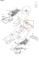 Osłona ridera R213C Husqvarna w kolorze czarnym z delikatnym teksturowaniem. Element widoczny w zbliżeniu, leżący na płaskiej powierzchni. Komponent z wydatkami oraz widocznymi mocowaniami, idealny do montażu w sprzęcie ogrodowym. Tło białe.