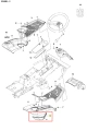 Czarna osłona kontrolna Husqvarna Rider R213C, widok z boku z detalami i logo, z ergonomicznymi krawędziami i elementami mocującymi, na prostym tle.