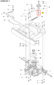 Śruba ridera R213C Husqvarna, element metalowy o cylindrycznym kształcie. Pokryta szaro-srebrną powłoką, z widocznym gwintem. Ujęta z boku, bez kontekstu użytkowania. Brak logotypu i czytelnych napisów. Idealna do montażu w pojazdach Husqvarna.