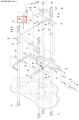 Koło pasowe ridera R213C Husqvarna, metaliczne, okrągłe, z numerem 70 na centralnym zdjęciu, otoczone diagramem z elementami obudowy.