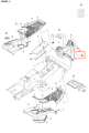 Śruba ridera R216 Husqvarna, metalowa, o prostokątnym kształcie, widoczna w diagramie. Pokazana w perspektywie z boku, z wyraźnym oznaczeniem numeru 16. Część dedykowana do mocowania w jednostce, w kontekście elementów montażowych maszyny.