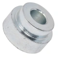 Tuleja ridera R418Ts Husqvarna, metaliczna, okrągła, z centralnym otworem w kształcie tulei, z delikatną fakturą. Zbliżenie na element, widoczny z boku, na białym tle. Element przeznaczony do montażu w sprzęcie ogrodowym.