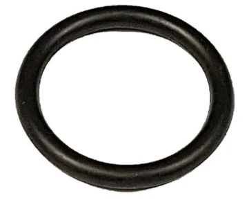 Czarny O-ring R418Ts Husqvarna, okrągły kształt, gładka tekstura. Produkt leży na białym tle, widoczny w pełnym ujęciu. Brak dodatkowych oznaczeń czy detali. Przeznaczony do zastosowań w mechanicznym montażu.