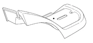 Prawy błotnik ridera R422Ts Husqvarna