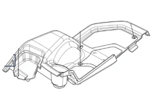 Osłona ridera R418Ts Husqvarna