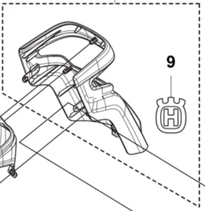 Osłona złożenie ridera R418Ts Husqvarna
