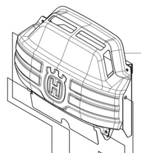 Osłona cieplna ridera R418Ts Husqvarna