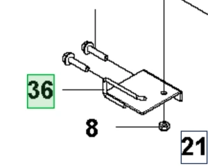 Wspornik ridera RC318T Husqvarna