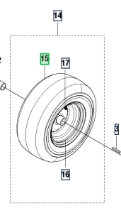 Opona ridera RC318T Husqvarna