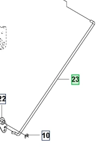 Drążek ridera RC318T Husqvarna