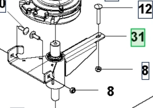 Wspornik ridera RC318T Husqvarna