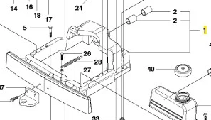 Wspornik ridera R418Ts Husqvarna