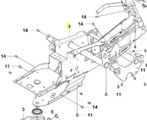 Rama złożenie ridera R418Ts Husqvarna