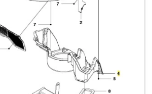 Kanał powietrzny ridera R422Ts Husqvarna
