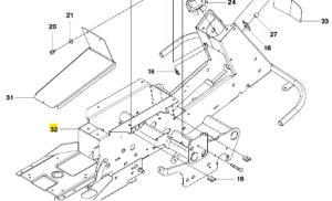 Podwozie ridera R422Ts Husqvarna
