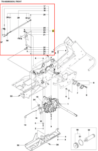 Zespół łącznika ridera R422Ts Husqvarna