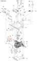 Dźwignia sterowania ridera R422Ts Husqvarna, metalowa, w kolorze srebrnym, z widocznym oznaczeniem numeru 12. Umieszczona w pozycji montażowej, z detalem mocowania. Element w kontekście układu silnika, stojący w pionie na schemacie technicznym.