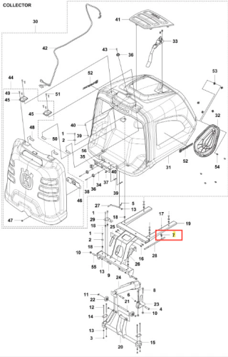 Zacisk ridera RC318T Husqvarna w kolorze czarnym, metalowy, o prostokątnym kształcie, umieszczony w pozycji poziomej. Zbliżenie na detale mocowania, widoczny system wpinania. Produkt na białym tle, wyraźnie widoczne logo Husqvarna.