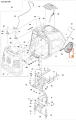 Śruba ridera RC318T Husqvarna, metaliczna, o cylindrycznej formie, z wyraźnym gwintem. Zdjęcie ukazuje ją z boku, z bliska, na neutralnym tle. Produkt jest w nowym stanie, bez oznak zużycia, gotowy do montażu w urządzeniu.