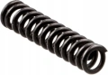 Metalowa, czarna sprężyna wykaszarki Husqvarna 545RXT, spiralna. Widok z boku na białym tle, podkreślający kształt i parametry. Przeznaczona do urządzeń ogrodniczych, zoptymalizowana pod kątem wydajności.