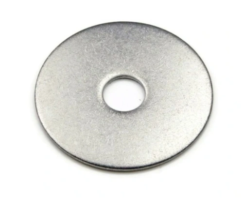 Podkładka dmuchawy 170BT Husqvarna, okrągła, metalowa, z centralnym otworem. Zbliżenie na powierzchnię o matowym wykończeniu. Widoczna faktura metalu, brak dodatkowych oznaczeń czy dekoracji.