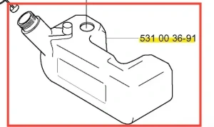 Zbiornik dmuchawy 155 BT Husqvarna