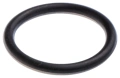 Czarny gumowy O-ring o wymiarach 12.1x1.6 mm, idealny do kosiarki Husqvarna LB 448iV, na płaskim tle, ukazujący gładką powierzchnię i równy kształt.